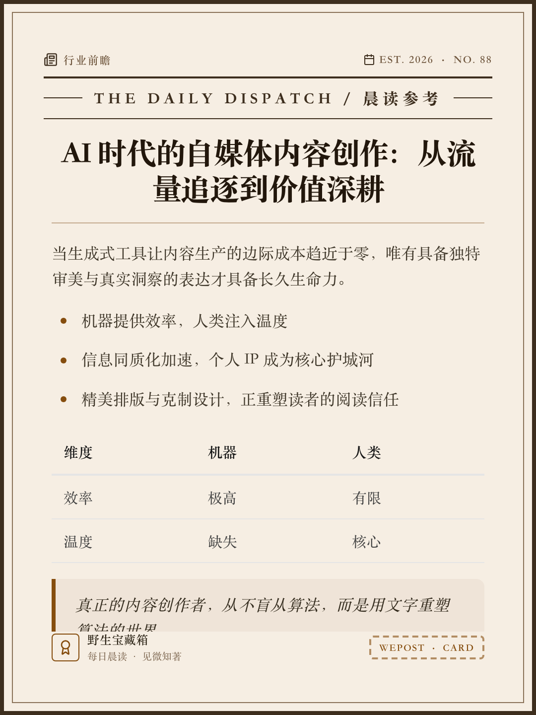 复古报刊模板样例